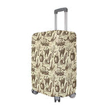 Luggage Cover Suitcase Halloween Witch Hat Cauldron Fall Jack Lantern Black Cat Luggage Cover