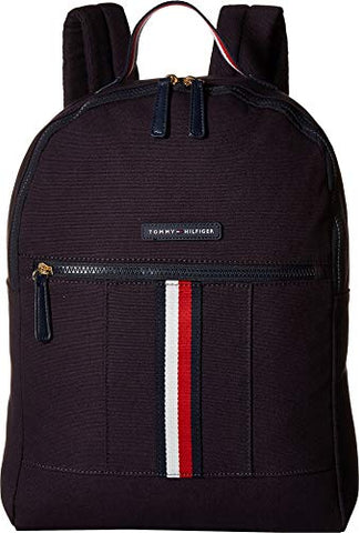Tommy Hilfiger Women's Flag Corporate Canvas Backpack Navy One Size