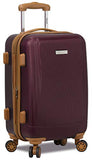 Dejuno Legion Hardside Spinner TSA Combination Lock Carry-on Suitcase-Burgundy