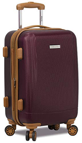Dejuno Legion Hardside Spinner TSA Combination Lock Carry-on Suitcase-Burgundy