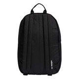 adidas Originals Unisex Trefoil Pocket Backpack, Black/White, ONE SIZE