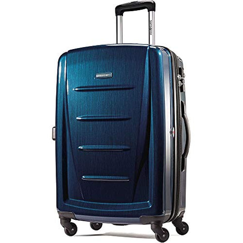 Samsonite Winfield 2 Hardside Expandable Luggage with Spinner Wheels, Deep Blue, 28 Inch