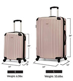 Travelcross Milano Luggage Expandable Lightweight Spinner Set - Champagne, 2 Piece (20''/ 28'')