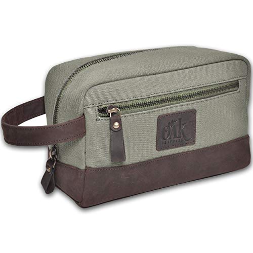 toiletry bag for men - Canvas toiletry bag for women leather toiletry bag travel dopp kit Leather dopp men (Brown Crazy Horse)