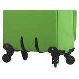 Mia Toro Italy Civetta Softside 24 Inch Spinner Luggage, Green