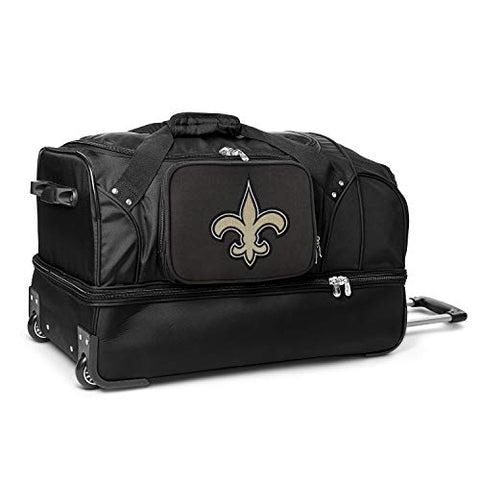 NFL New Orleans Saints Rolling Drop-Bottom Duffel Bag