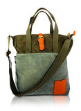 Canvas Tote Shoulder Bag With Large Padded Laptop Compartment And Bonus Ipad/Tablet Sleeve. Perfect