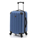 Travelers Club Madison Hardside Expandable Luggage with Cup/Phone Holder, Cobalt Blue, 2-Piece Set (20/28)