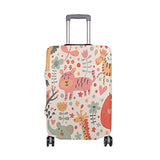 GIOVANIOR Bright Childish Cartoon Animals Luggage Cover Suitcase Protector Carry On Covers