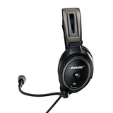 Bose A20 Aviation Headset With Bluetooth Dual Plug Cable, Black