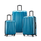 Samsonite Centric 2 Hardside Expandable Luggage with Spinner Wheels, Caribbean Blue, Checked-Medium 24-Inch