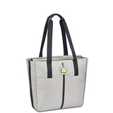 DELSEY Paris Women's Daily's Tote Shoulder Bag, Light Gray, 14 Inch Sleeve