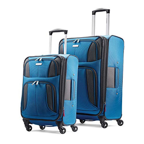 Samsonite Aspire xLite Expandable Softside Set with Spinner Wheels, 2-Piece (20"/25"), Blue Dream