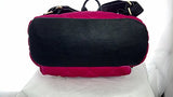 New! Betsey Johnson Fuchsia Velvet Quilted Hearts Backpack