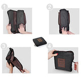 Foldable Lightweight Nylon Duffel Luggage Bag Tote for Travel Gym 4 Colors (Steel Grey)