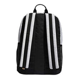 adidas Unisex League 3 Stripe Backpack, White/Black/Rose Gold, One Size