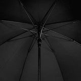 DAVEK ELITE UMBRELLA (Classic Black) - Quality Cane Umbrella with Automatic Open, Strong &