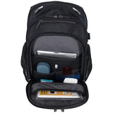 Kenneth Cole Reaction Triple Compartment 17" Laptop Backpack Black One Size