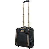 Aimee Kestenberg Women'S Jacquard Python Printed Polyester 2-Wheel Underseater Carry-On, Black