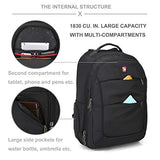 Oiwas Rolling Backpack With Wheels 20 Inch School College Wheeled Book Bag Laptop Travel Carry On