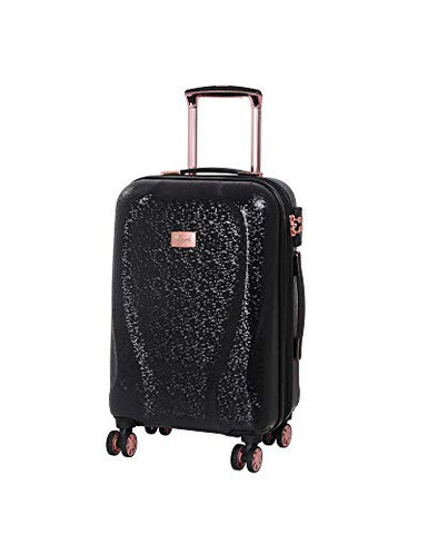 it Girl 21.5" Sparkle 8 Wheel Hardside Expandable Spinner with TSA Lock, Black