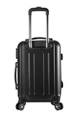 3-Piece Hardside Spinner Expandable Suitcase Set #1701 (Black)