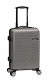 Rockland Skyline 3 Piece Abs Non-Expandable Luggage Set, Silver
