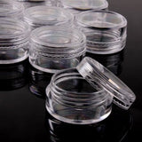 Beauticom 3G/3ML Round Clear Jars with Screw Cap Lids for Pills, Medication, OIntments and Other Beauty and Health Aids - BPA Free (Quantity: 200pcs)