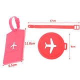 Carise Travel Luggage Tag Square Round Address ID Name Card Suitcase Baggage Label Tags