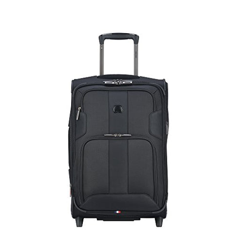 Delsey Luggage Sky Max Expandable 2 Wheeled Carry On, Black