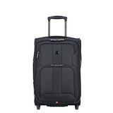 Delsey Paris Luggage Sky Max Carry On Expandable 2 Wheeled Suitcase, Black