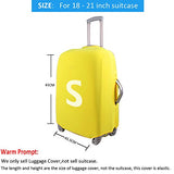 For U Designs 22-25 Inch Black Classic Flag Polyester Elastic Luggage Cover With Zipper