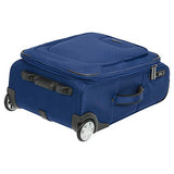 Amazonbasics Premium Upright Expandable Softside Suitcase With Tsa Lock - 22 Inch, Blue