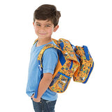 Bixbee Kids Backpack & Lunch Box Set, Water Resistant & Easy to Carry Kids Book Bag and Matching Lunchbox, Construction Truck Set of Two.