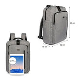 Thikin Cool Urban Business Laptop Backpack Mens & Womens College Shoulders Backpack Bookbag Fits