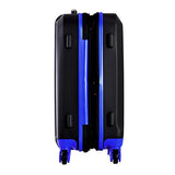Olympia Apache 3Pc Hardcase Spinner Luggage Set, Black/Blue