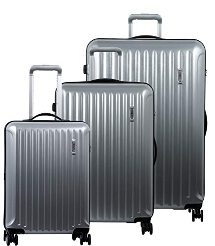 Bric's Riccione 3-Piece Trolley Set (21"/27"/30") (Brushed Silver)