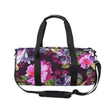 Duffel Bag Watercolor Purple Floral Women Garment Gym Tote Bag Best Sports Bag for Boys
