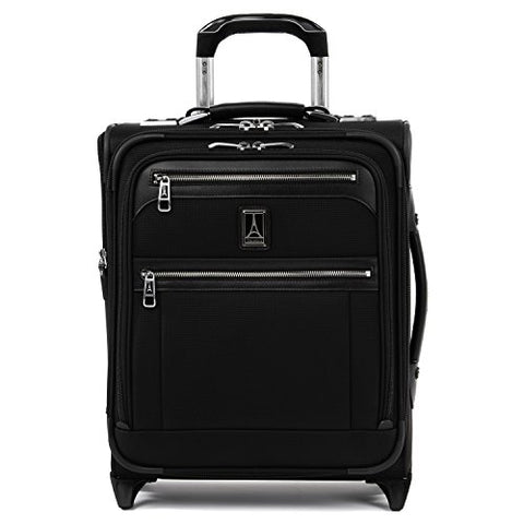 Travelpro Luggage Platinum Elite 16" Carry-on Regional Rollaboard Suitcase, Shadow Black