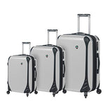 Mia Toro Fibre Di Carbonio Largo Luggage 3 Piece Set, Blue