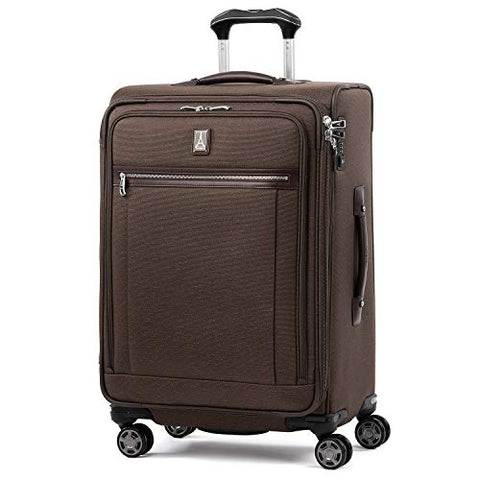 Travelpro Luggage Platinum Elite 25" Expandable Spinner Suitcase W/Suiter, Rich Espresso