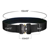 PuPeiLife Military Tactical Travel Money Belt - Hidden Pocket Concealed Money Belt for Man Suitable Waist Circumference 28 to 42 Inches Included Paracord Outdoor Keychain Hook - Black 2 Packs