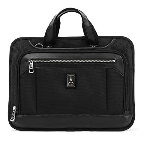 Travelpro Luggage Platinum Elite 16" Expandable Business Briefcase, Shadow Black, One Size
