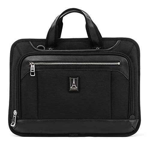 Travelpro Platinum Elite-16-Inch Expandable Business Briefcase, Shadow Black, 16-Inch
