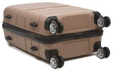 Dejuno Ark 3-Piece Lightweight Hardside Spinner Luggage Set-Pink