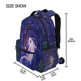 Nander Laptop Travel Backpack Gossip Koi Fish Large Capacity Business College Student School Bookbags