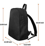 InterestPrint Tropical Flamingo and Palm TRE Lightweight Durable Daypack School Backpack