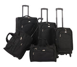 American Flyer Luggage South West Collection 5 Piece Spinner Set, Black, One Size