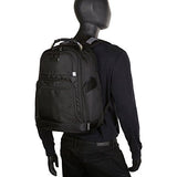 Kenneth Cole Reaction 1680D Poly Expandable Double Gusset 17.0” Computer Backpack, Black, One Size