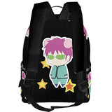 Saiki K Cute Illustration With Stars Student School Bag School Cycling Leisure Travel Camping Outdoor Backpack